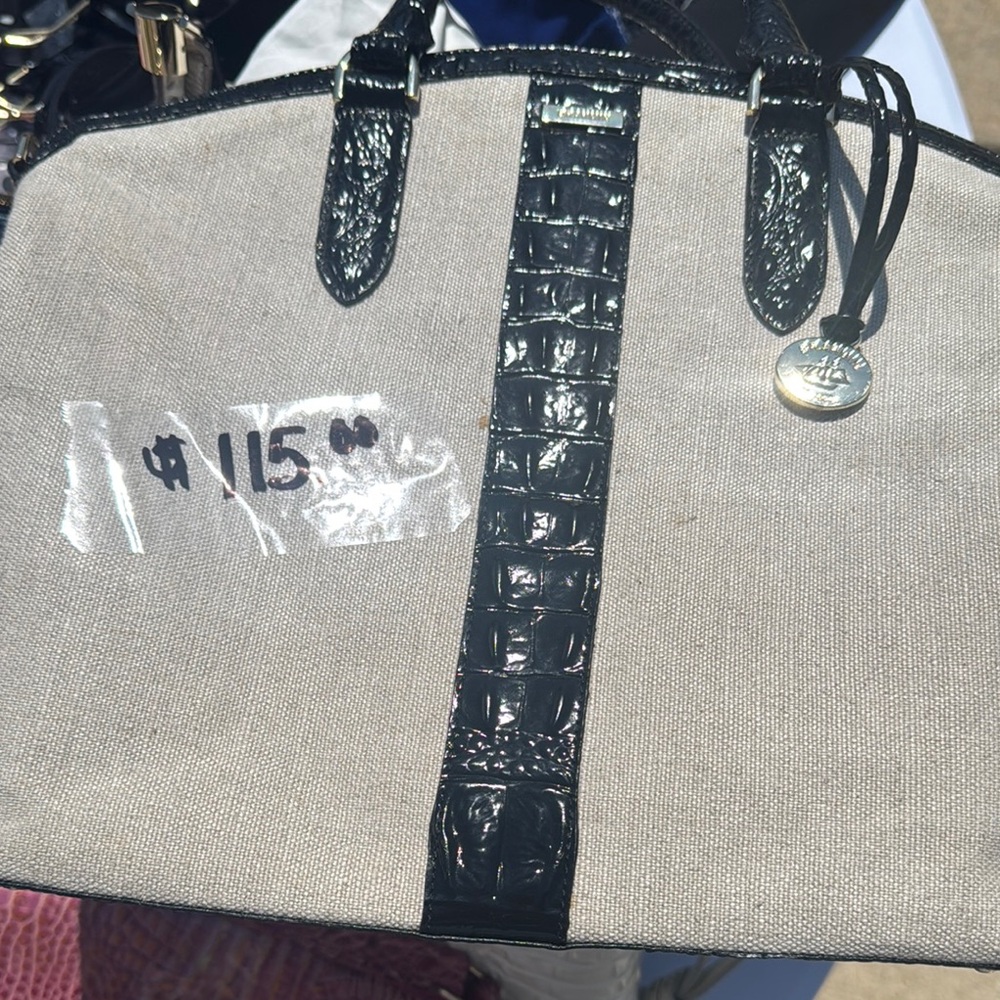 Kendall + Kylie Black and Cream Handbag